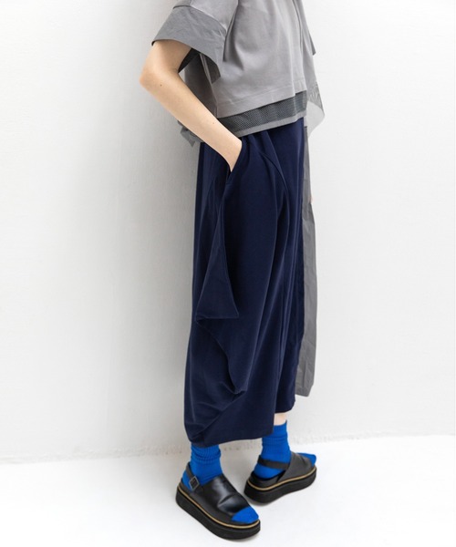 ワンピース クロシェニットレイヤードキャミワンピース ニット