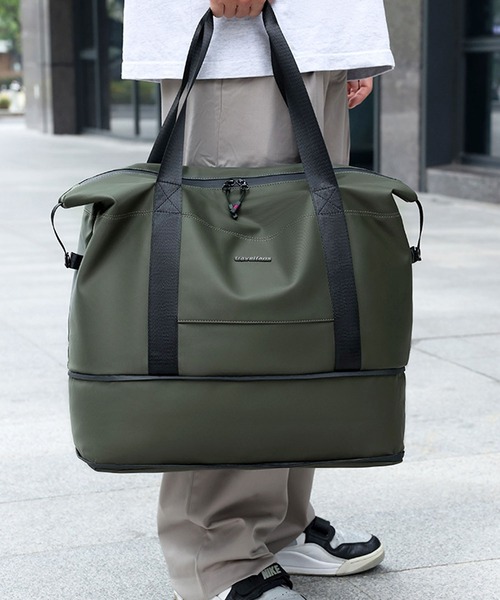 florist ボストンバッグ 「防水・容量拡張機能付き」miniLOGOシンプル