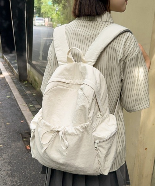 Mejoul デイバック リュック ナイロンリボンバックパック レディース