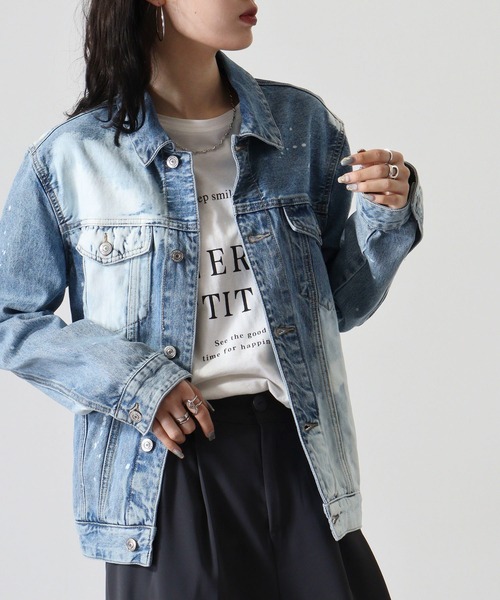 正規店仕入れの GUESS 「Guess」 デニムジャケット M インディゴブルー メンズ ジャケット・アウター