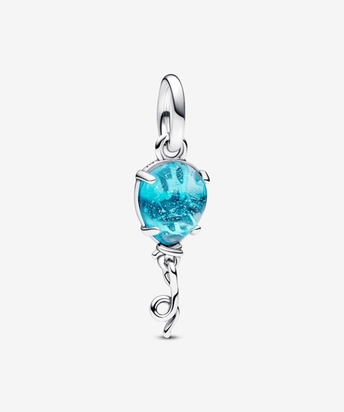 PANDORA チャーム ブルー ムラノガラス バルーン ダングル