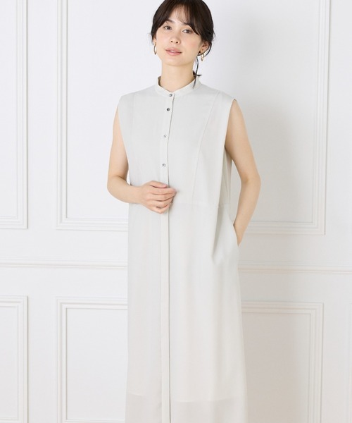 INED（イネド） ワンピース 「WEB限定」ノースリーブシャツドレス 