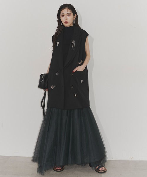 t*6様 定価以下！　Classical tulle dress Chris T Chris TROIS. ワンピース Classical tulle dress : ZOZOTOWN Yahoo!店