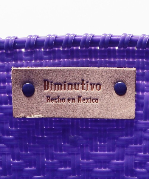 ★未使用★Diminutivo　メルカドバッグ　ミニ Diminutivoメルカドミニバッグ（ピンク×オレンジ