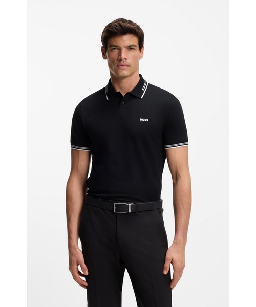 HUGO BOSS 新品未使用　メンズ　ポロシャツ　2枚まとめM BOSS（HUGO BOSS） ポロシャツ ブランドロゴ スリムフィットポロシャツ