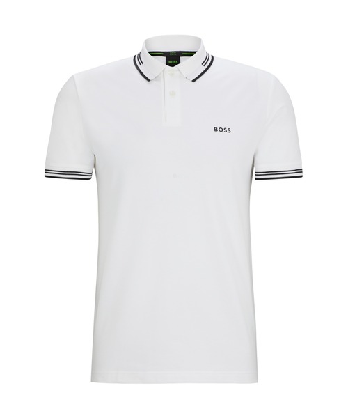 BOSS（HUGO BOSS） ポロシャツ ブランドロゴ スリムフィットポロシャツ