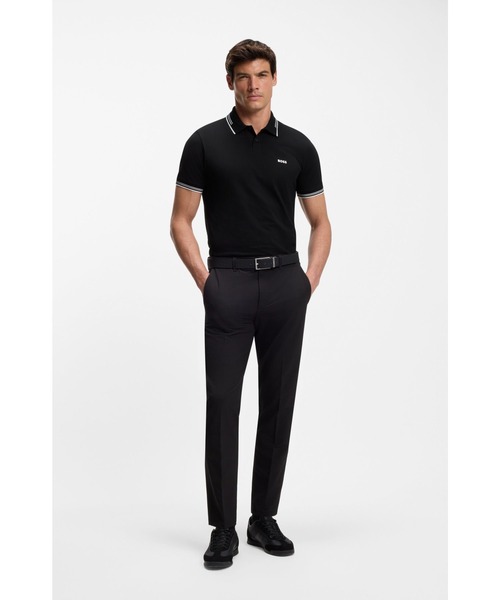 BOSS（HUGO BOSS） ポロシャツ ブランドロゴ スリムフィットポロシャツ