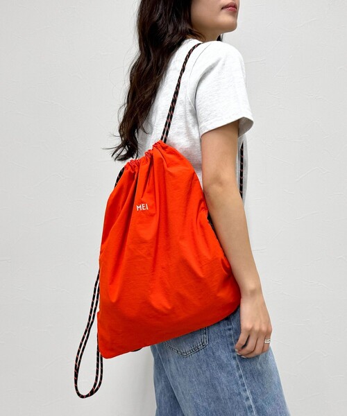 Mei(商品説明欄必読) MEI デイバック リュック 「MEI/メイ」ショルダー付ナップサック
