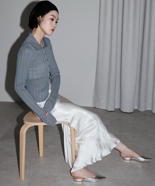 leimn tシャツ 「ポロ襟シアーカーディガン」 レディース : ZOZOTOWN