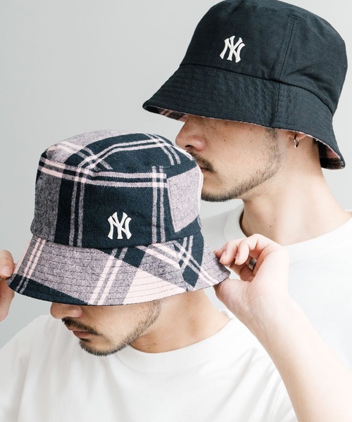 MLB Korea 帽子 ハット エムエルビーコリア Reversible Bucket