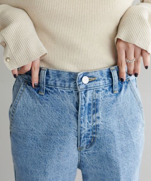 [DISCOAT] обработка ботинки cut Denim брюки MEDIUM темно-синий женский 
