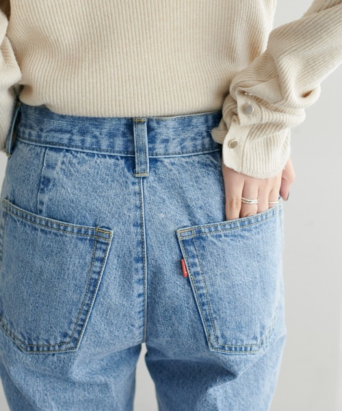 [DISCOAT] обработка ботинки cut Denim брюки MEDIUM темно-синий женский 