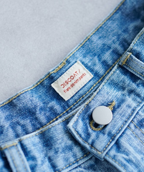 [DISCOAT] обработка ботинки cut Denim брюки MEDIUM темно-синий женский 
