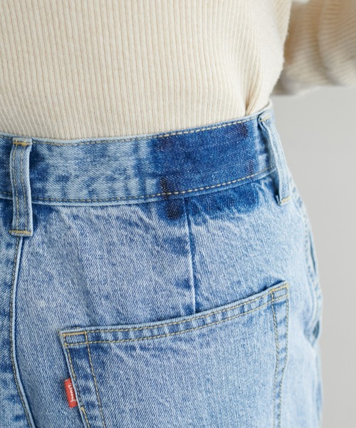 [DISCOAT] обработка ботинки cut Denim брюки MEDIUM темно-синий женский 