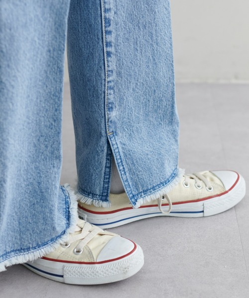 [DISCOAT] обработка ботинки cut Denim брюки MEDIUM темно-синий женский 