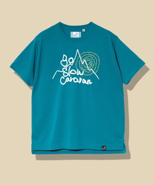 go slow caravan（ゴースローキャラバン） tシャツ Drymix 山LOGO TEE