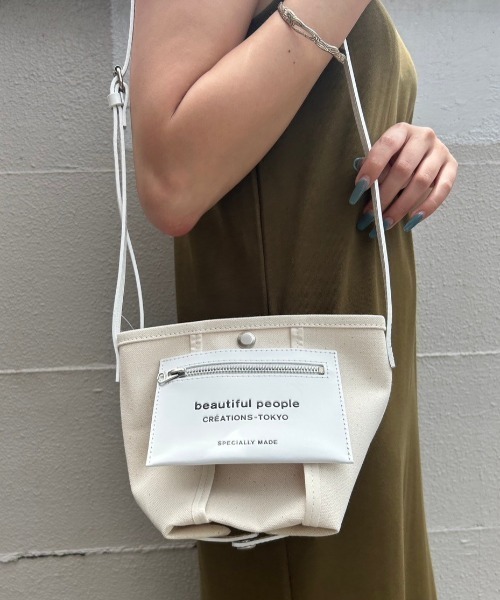 beautidful peoplde ショルダーポーチ セール50%OFF】 beautiful people ビューティフルピープル ロゴ
