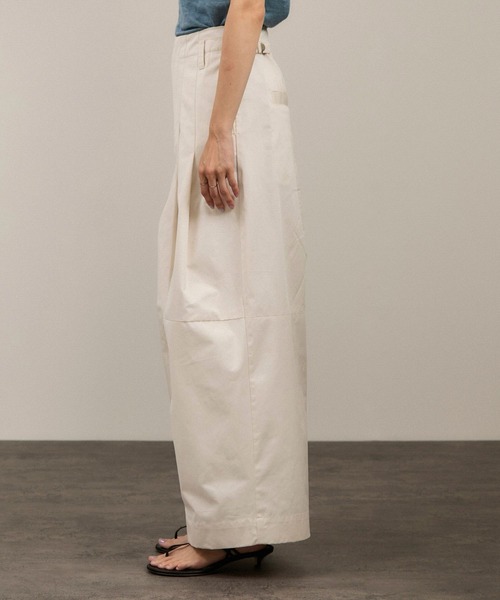 LOEWE直営店中厚コットンツイルパンツ LOEWE ロエベ コットンパンツ/トラウザーズ/LOW CROTCH TROUSERS