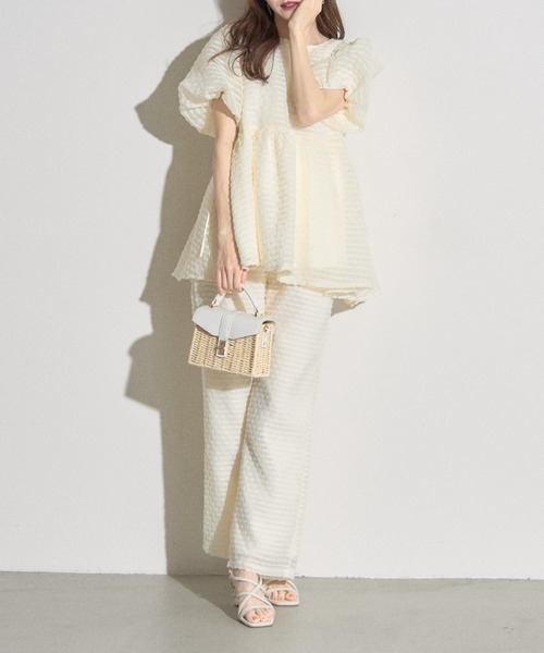 ブラウス シャツ 「ZOZO限定」ドットフリルヘムブラウス レディース tocco closet ブラウス シャツ 「ZOZO限定」サイドリボンドット