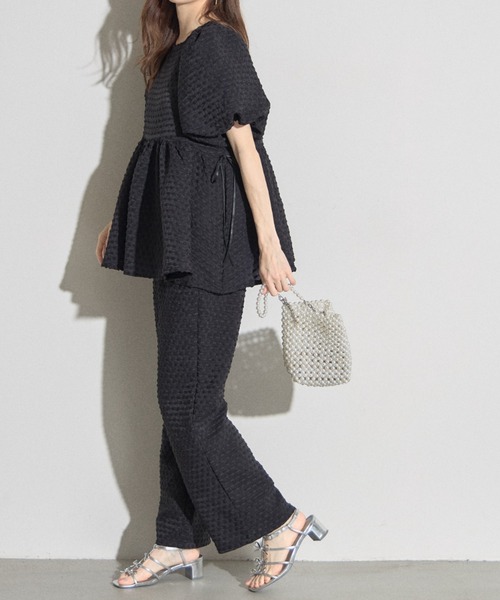 ブラウス シャツ 「ZOZO限定」ドットフリルヘムブラウス レディース tocco closet ブラウス シャツ 「ZOZO限定」サイドリボンドット
