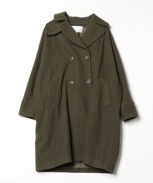 美品 ティッカ TICCA ウールテントコート グリーン 日本製 2way