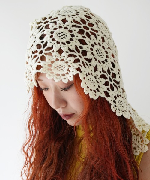 Port（ポート） ニット帽 ニットキャップ 「 」 フラワー クロシェ