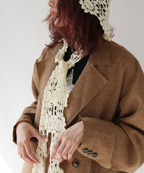 Port（ポート） ニット帽 ニットキャップ 「 」 フラワー クロシェ