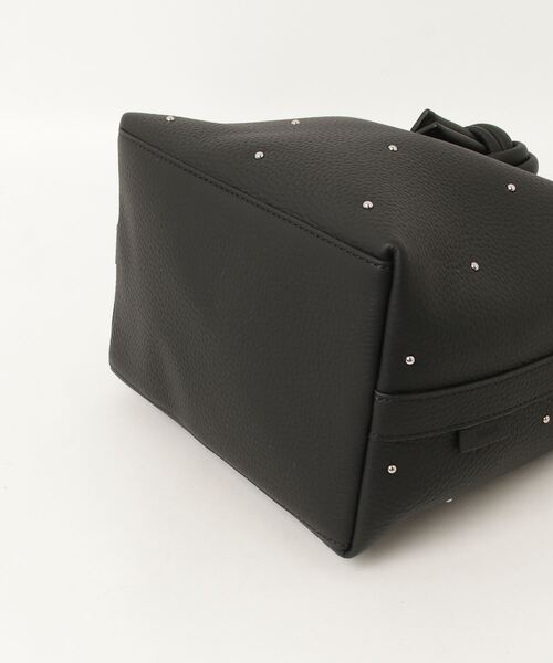 ドット柄ハンドバッグ 黒 VASIC 「VASIC」 ドット柄ハンドバッグ - ブラック レディース