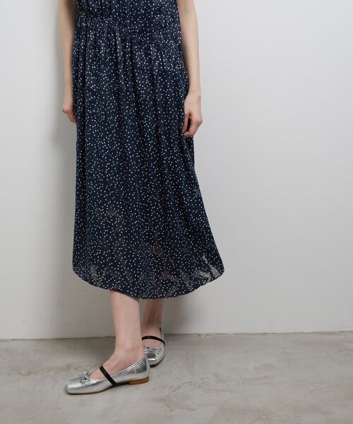 LANVIN en Bleu ワンピース Brume Dot／Lush Gardenプリントワンピース