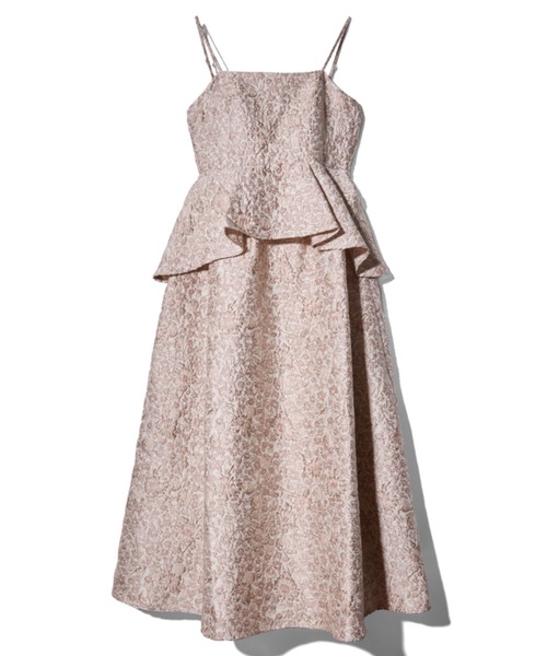 ROSY LUCE（ロージールーチェ） ワンピース ペプラムジャガードドレス