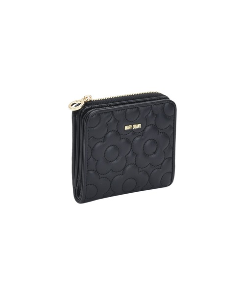 マリークワント L字型財布　ブラック MARY QUANT - マリクワ 長財布 L字ファスナーの通販 by Romio's
