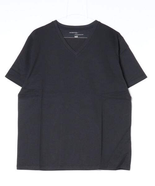 「NANO universe」 半袖Tシャツ M ブラック メンズ