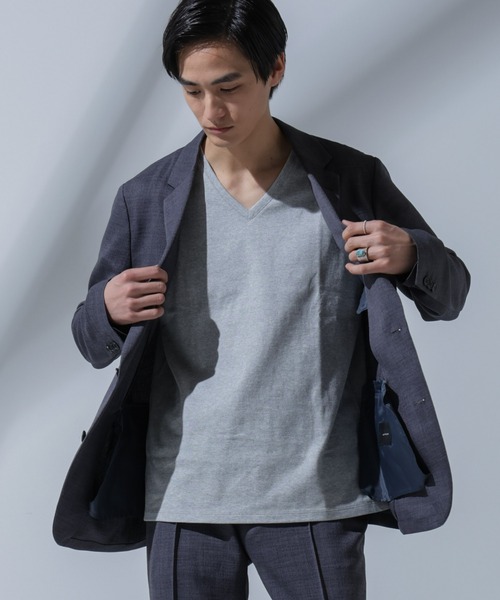「NANO universe」 半袖Tシャツ M ブラック メンズ