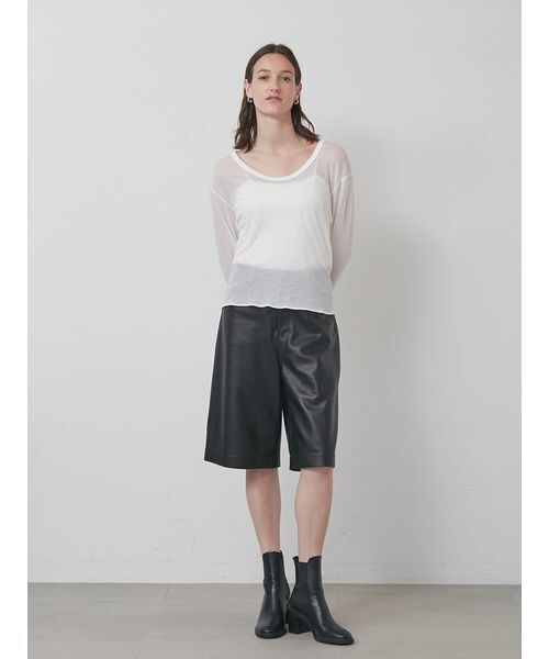 styling/（スタイリング） tシャツ Uネック2WAYカットトップス