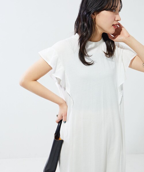 「FREAK'S STORE」 ノースリーブワンピース SMALL オレンジ レディース_画像10