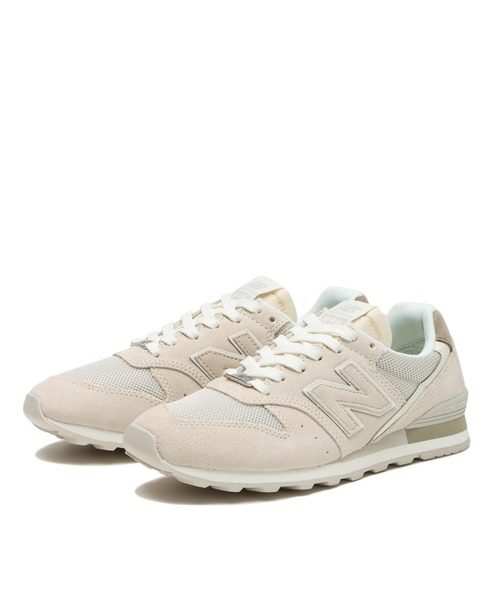 「New Balance」 ローカットスニーカー 24.5cm グレー レディース