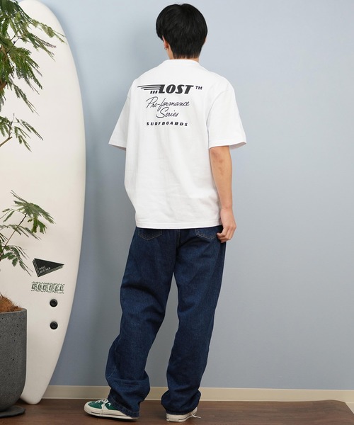 「lost」 半袖Tシャツ M ライトピンク メンズ