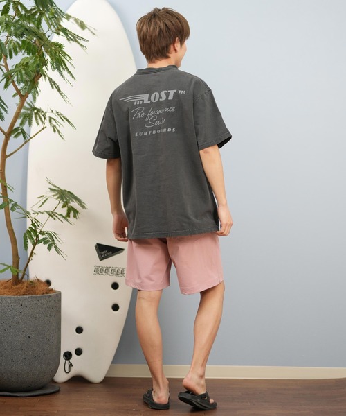 「lost」 半袖Tシャツ M ライトピンク メンズ