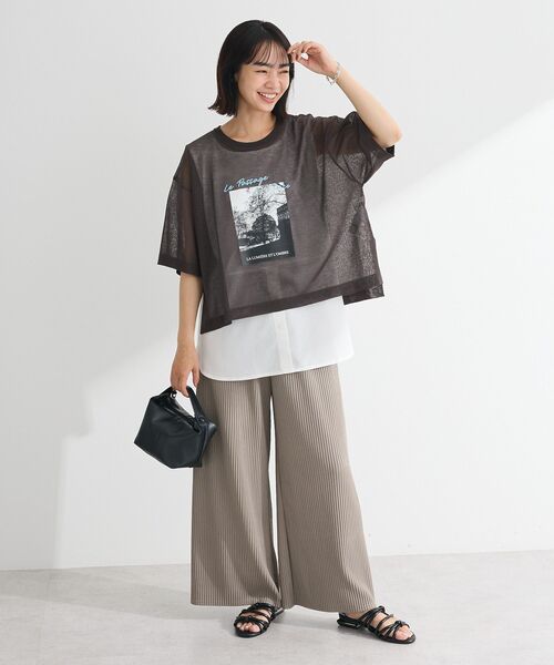 Green Parks（グリーンパークス） tシャツ アソートロゴ半袖シアー