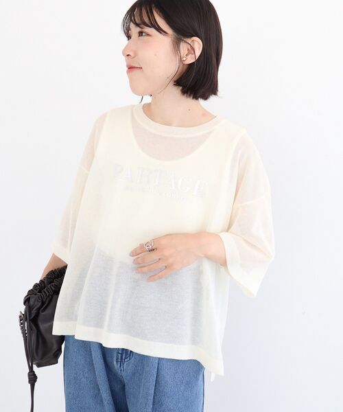 Green Parks（グリーンパークス） tシャツ アソートロゴ半袖シアー