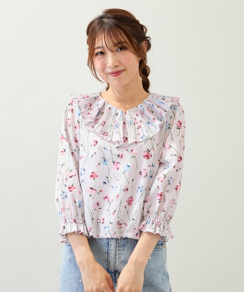 Rose Tiara（ローズティアラ） ブラウス シャツ 半袖 「セットアップ