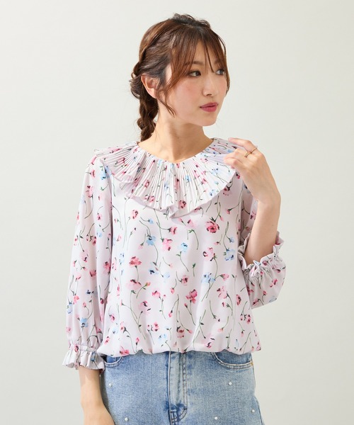 Rose Tiara（ローズティアラ） ブラウス シャツ 半袖 「セットアップ