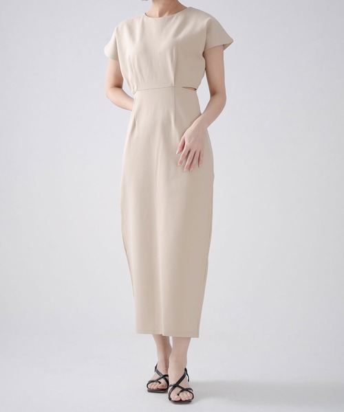 qumerry.」 半袖ワンピース MEDIUM ベージュ レディース : ZOZOTOWN