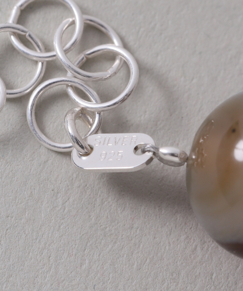 Lilas ネックレス 「SAMH by LILAS」コネクトアゲートネックレス SV 