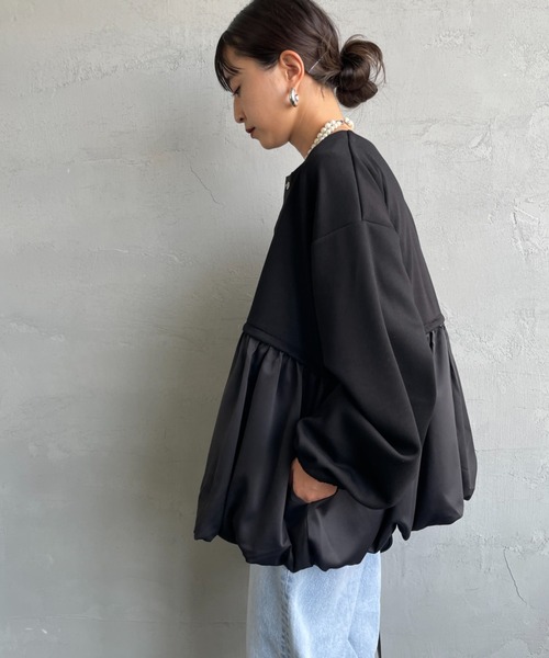 nenom ブルゾン アウター 「nenom/ネノム」 裾バルーン ドッキング