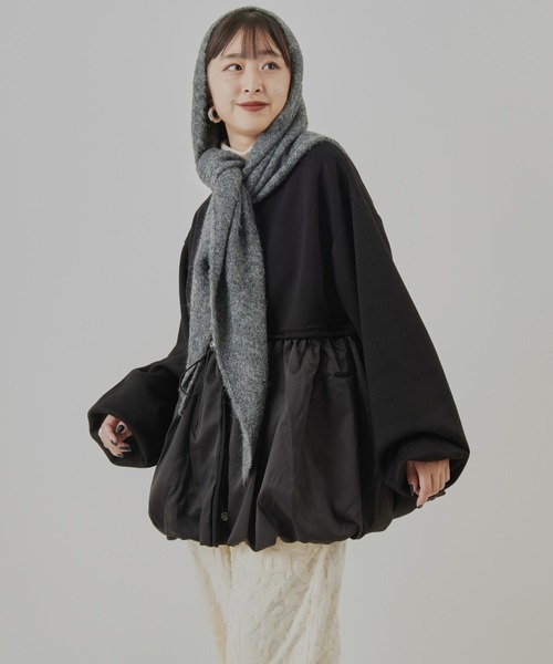nenom ブルゾン アウター 「nenom/ネノム」 裾バルーン ドッキング