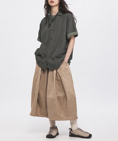 「aimoha」 半袖シャツ X-LARGE ダークグレー レディース_画像6