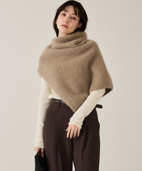 美品　エルメス　スヌード　カシミヤ100% 軽量　ふわふわ　アイボリー　白系 カシミヤ スヌードのおすすめ人気商品一覧 通販 - Yahoo