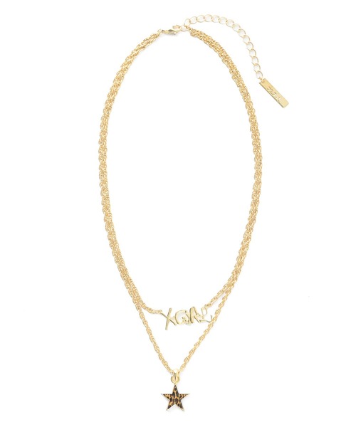 X-girl（エックスガール） ネックレス TWO STRAND NECKLACE レディース