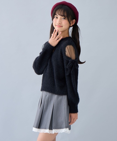 Amourire girl（アムリールガール） ニット セーター 肩チュール 